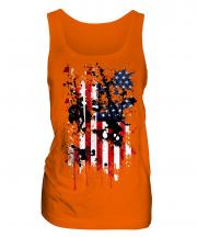 Stars And Stripes Abstract Print Ladies Vest