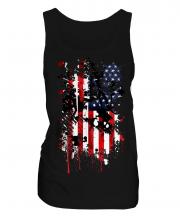 Stars And Stripes Abstract Print Ladies Vest