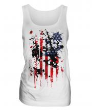 Stars And Stripes Abstract Print Ladies Vest
