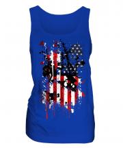 Stars And Stripes Abstract Print Ladies Vest