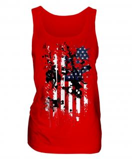 Stars And Stripes Abstract Print Ladies Vest