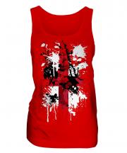 England St. George Cross Abstract Print Ladies Vest
