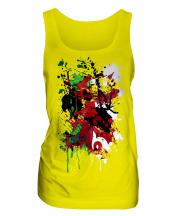 Wales Flag Abstract Print Ladies Vest