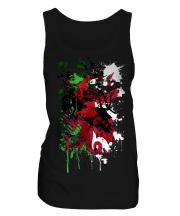 Wales Flag Abstract Print Ladies Vest