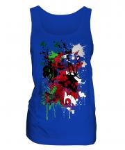 Wales Flag Abstract Print Ladies Vest