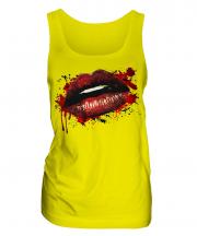 Grunge Lips Ladies Vest