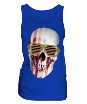 Stars And Stripes Skull Ladies Vest