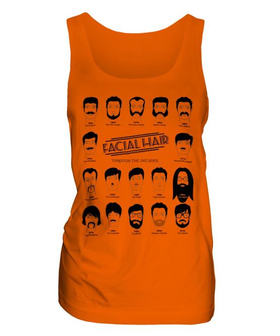 Facial Hair Through The Ages Ladies Vest