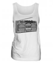 Retro Boombox Ladies Vest