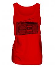 Retro Boombox Ladies Vest