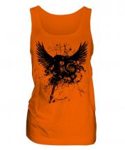 Grunge Guitar Tattoo Ladies Vest