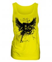Grunge Guitar Tattoo Ladies Vest