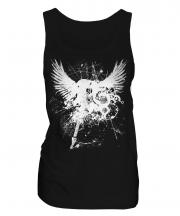 Grunge Guitar Tattoo Ladies Vest