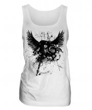 Grunge Guitar Tattoo Ladies Vest