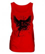 Grunge Guitar Tattoo Ladies Vest