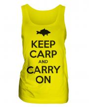 Keep Carp And Carry On Ladies Vest