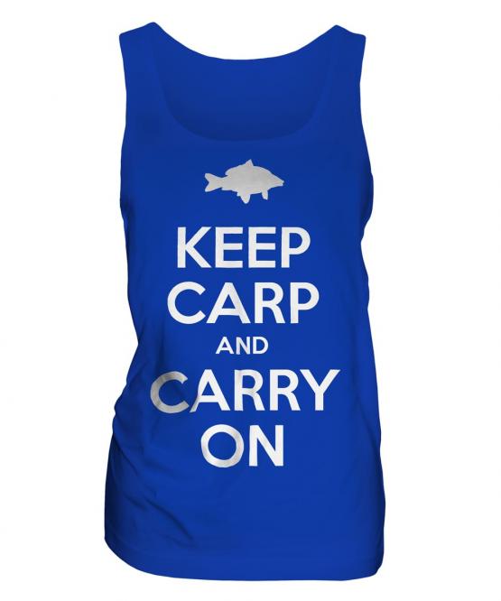 Keep Carp And Carry On Ladies Vest