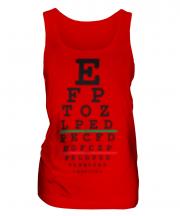 Blurred Eye Test Chart Ladies Vest
