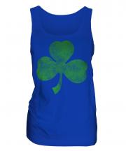 Shamrock Distressed Print Ladies Vest