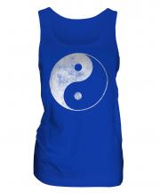 Yin Yang Distressed Print Ladies Vest