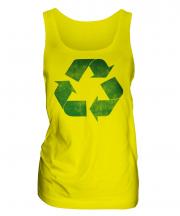 Recycle Distressed Print Ladies Vest