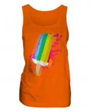 Gay Pride Ice Lolly Ladies Vest