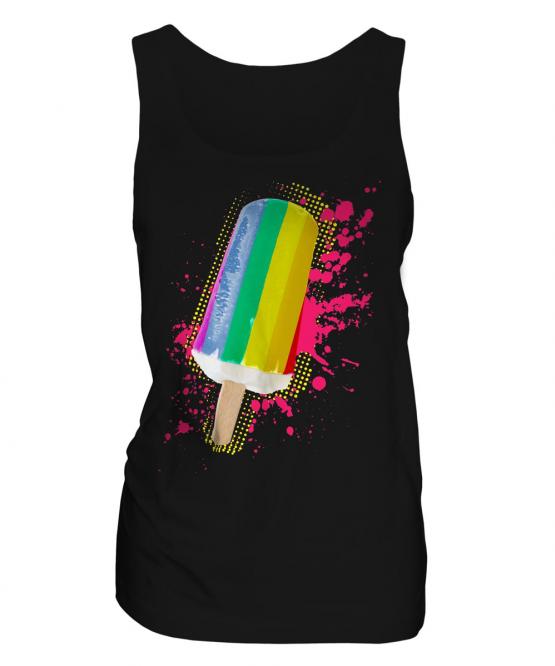 Gay Pride Ice Lolly Ladies Vest
