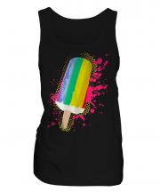 Gay Pride Ice Lolly Ladies Vest