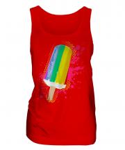 Gay Pride Ice Lolly Ladies Vest