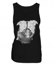 Border Collie Sketch Ladies Vest