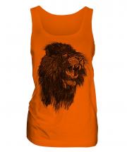 Roaring Lion Sketch Ladies Vest
