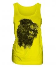 Roaring Lion Sketch Ladies Vest