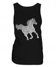Galloping Horse Sketch Ladies Vest