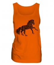 Rearing Horse Sketch Ladies Vest