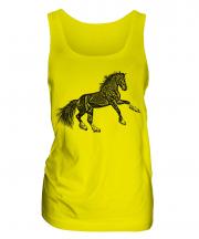 Rearing Horse Sketch Ladies Vest