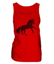 Rearing Horse Sketch Ladies Vest