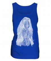 Afghan Hound Sketch Ladies Vest