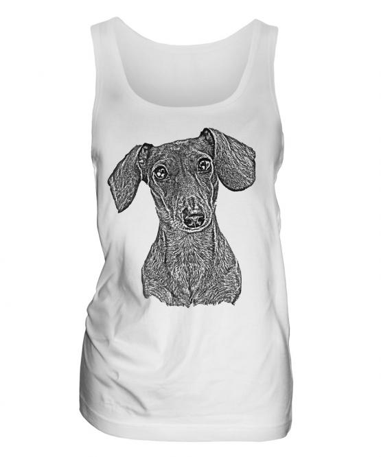 Dachshund Sketch Ladies Vest