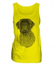 Bullmastiff Sketch Ladies Vest