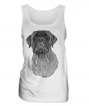 Bullmastiff Sketch Ladies Vest