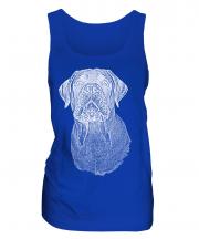 Bullmastiff Sketch Ladies Vest