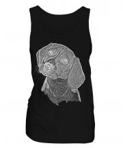Beagle Sketch Ladies Vest