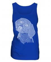 Beagle Sketch Ladies Vest