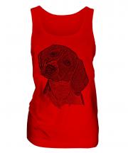 Beagle Sketch Ladies Vest
