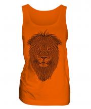 Lion Sketch Ladies Vest