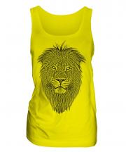 Lion Sketch Ladies Vest