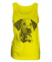 Dalmation Sketch Ladies Vest