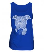 Staffordshire Terrier Sketch Ladies Vest