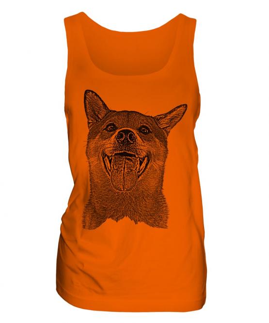 Shiba Inu Sketch Ladies Vest
