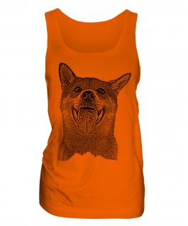 Shiba Inu Sketch Ladies Vest